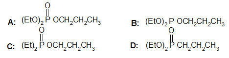 O，O-二乙基丙基磷酸酯的构造式是（）。