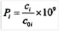 最大地面浓度占标率的计算公式，关于C0i的选用，说法正确的有（）。