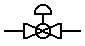 在工艺流程图中，表示球阀的符号是（）。