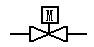 在工艺流程图中，表示球阀的符号是（）。