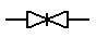 在工艺流程图中，表示闸阀的符号是（）。