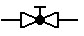 在工艺流程图中，表示闸阀的符号是（）。