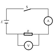 如图所示是测量一般导线电阻的电路，设导线长为2m，截面积S为0.5mm2，如果电流表的读数为1.16