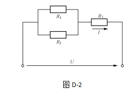 图D-2中，已知R1＝20Ω，R2＝80Ω，R3＝28Ω，U＝220V。求R1、R2、R3上消耗的有