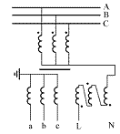 如图E-55所示，电压互感器的变比为[图]，第三绕组接成开...	如图E-55所示，电压互感器的变比