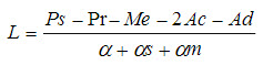 光纤通信系统光放大段距离的计算公式，Ad代表什么含义（）。