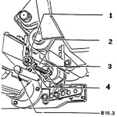 参照下图，简述YJ27滤嘴接装机水松纸卷曲器的调整、更换方法和步骤。	1.螺钉；2.卷曲器；3.陶瓷