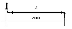 如图所示，已知管道选用对焊冲压弯头r＝1.5dn，钢管规格φ10835，试计算管段a下料长度∠？如图