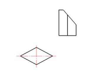 画出棱柱体的第三面投影，补画出截交线，并整理轮廓线。	