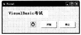 在窗体上画一个名称为Labell、标题为“ViSBalBasic考试”的标签，两个名称分别为 Com