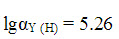 当pH=5.0时EDTA的酸效应系数是（）。