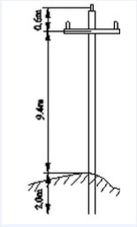 一条LGJ-150/25导线的单回路线路，杆型如图D-23，水平档距为100m，拟采用梢径为190m
