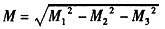 用振型组合法计算时，设M1、M2、M3分别为3个振型计算所得某截面的弯矩值，则截面弯矩组合值应取__