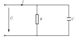 计算题：如图D-7所示，在RC并联电路中，已知R＝10kΩ，C＝10pF，端电压为5V，试分别计算当