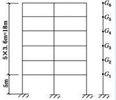 某6层框架结构，如下图所示，设防烈度为8度，设计基本地震加速度为0.209，设计地震分组为第二组，场