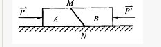 不计自重的直杆位于光滑水平面上，杆的两端分别受大小相等、方向相反、作用线相同的与′力作用，+′＝0。