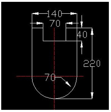 计算题：计算下图所示的零件冲裁力。材料为Q235钢，抗剪强度为T=400N/mm2，材料厚度t=1m