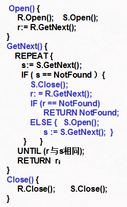 下面是一个迭代器实现算法。该算法实现的是____________操作                