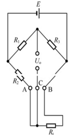 下图热电阻的电路连接法，是____。 