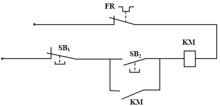 控制电路如图1所示，控制电路的作用是（）。  图1A、是点动按钮；B、是点动按钮；C、当通电运行时，