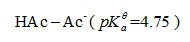 欲配制pH=5的缓冲溶液，应选用的缓冲对为（）