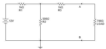 根据戴维宁定理求解AB端口左面的有源二端网络的等效电压源的电动势与内电阻。 
