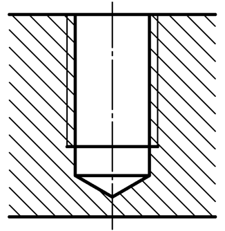 螺栓孔 画法图片