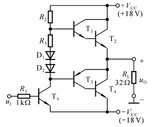 在图示电路中，二极管D1、D2和R3的作用是 。 