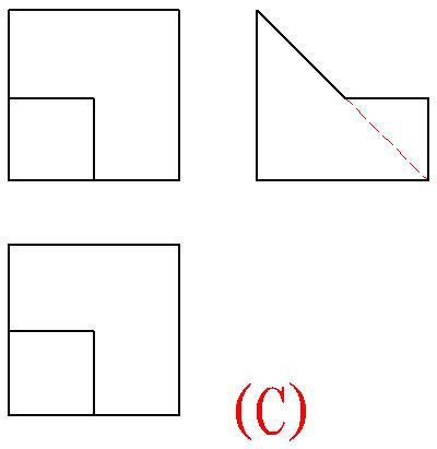 能正确表达立体的一组三视图是（）。 