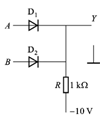 下图所示电路中二极管导通时压降为0.7V。若UA= 3V，UB= 3V，则UO= 。 