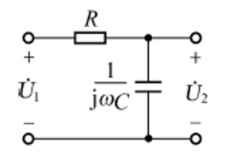 图示RC电路，为输入，为输出，这是一个 （） 