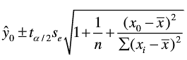 对于一元线性回归模型，对x的一个给定值x0，y的平均值的置信区间和个别值的预测区间分别为