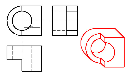 斜二轴测图的圆怎么画图片