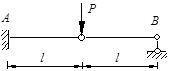 图示结构支座B的反力等于P/2。 [图]...图示结构支座B的反力等于P/2。 