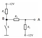 1．如图1-41所示，求开关S合上和断开时A点电位。已知R1=2KΩ，R2=4KΩ，R,3=16KΩ