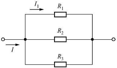 图示电路中，已知I=9A，I1=3A，R1=4Ω，R2=6Ω，则电路的总电阻R为多少？（） 