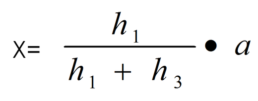 零点位置公式为： [图] 式中X──零点距h1一端的水平距离...零点位置公式为：  式中X──零点