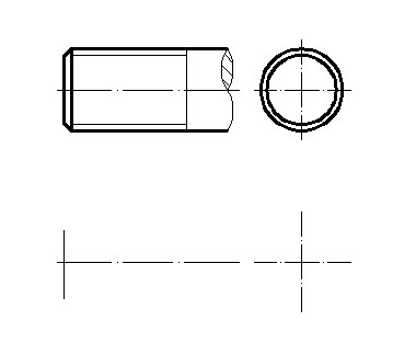 分析下列螺纹画法中的错误,在下方指定位置画出正确的图形。 