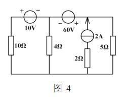 用节点电压法计算图4电路中各支路的电流。 [图]...用节点电压法计算图4电路中各支路的电流。 