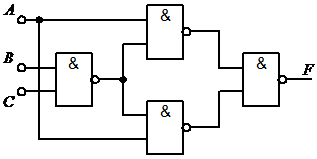 逻辑电路如图所示，分别写出当A=0，A=1时F的逻辑式。 [图...逻辑电路如图所示，分别写出当A=