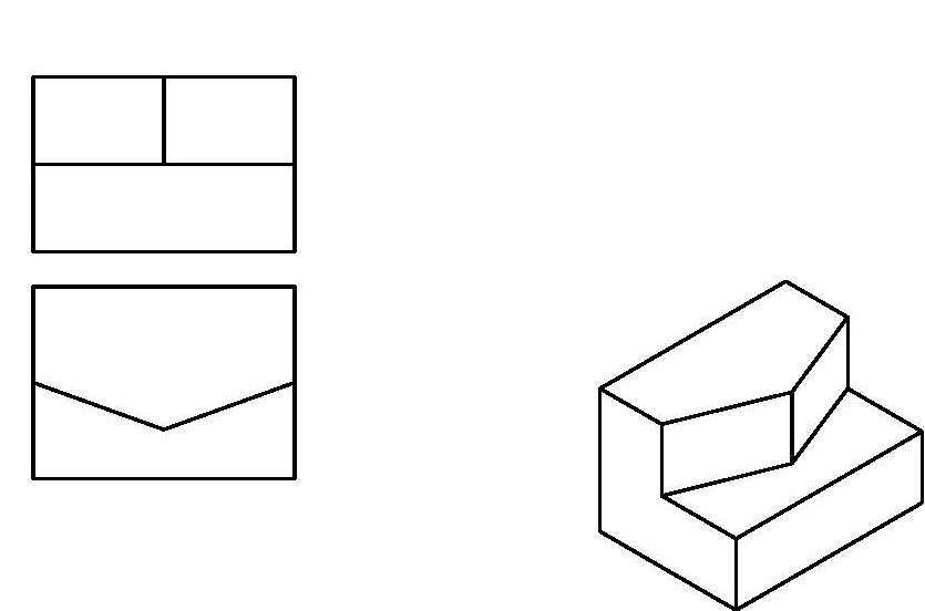 根据物体的两个视图及立体图，补画第三视图。 [图][图]...根据物体的两个视图及立体图，补画第三视