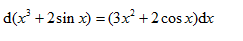 下列关于微分四则运算法则使用错误的是 （）