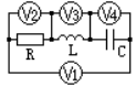 如图3，已知电压表V1、V2、V4的读数分别为100V、100V、40V，则电压表V3的读数应为40