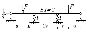 图示超静定结构，列出其力法计算典型方程，下述四个表述中不正确的是 
