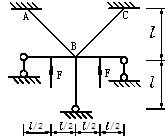 图示结构的弯矩图与是否有AB杆和BC杆无关。 [图]...图示结构的弯矩图与是否有AB杆和BC杆无关