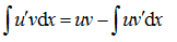 下列关于不定积分的分部积分公式，错误的是（）