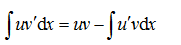 下列关于不定积分的分部积分公式，错误的是（）