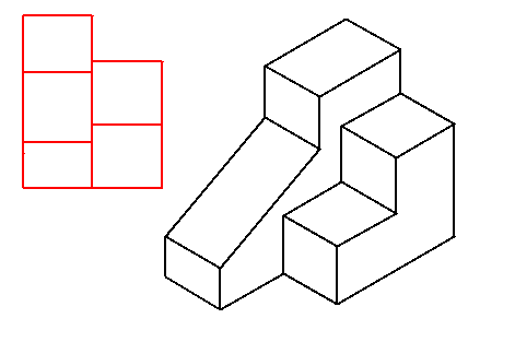 根据形体直观图，绘制的左视图是正确的。 According to the given pictori