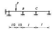 图示连续梁，EI=常数，已知支承B处梁截面转角为（逆时针向），则支承C处梁截面转角应为： 