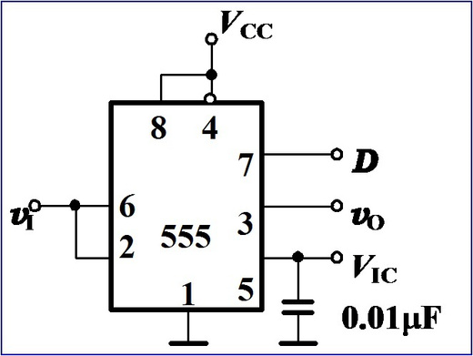 如图所示的电路中，若VIC=0.9Vcc，下列说法不正确的是（） 